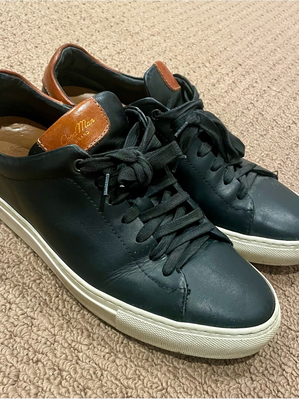 Good Man Brand Black Leather Sneakers